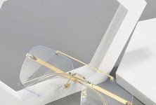 Upper Bridge Rimless Glasses