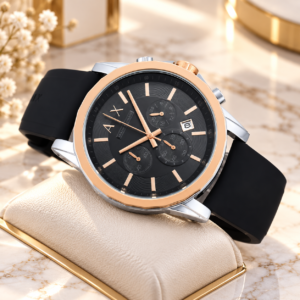Premium Black Chronograph Watch