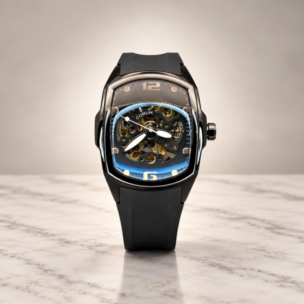 Corum Luxury Black Skeleton Dial